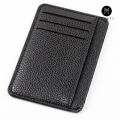 Men's Business Card Holder Credit Card Holder PU Leather 6 Card Slots Ultra-Thin Litchi Pattern Mini Wallet Fashion Coin Pocket Big Capacity Clutch Bag Storage Bag Soft Durable For Coin Money Cards. 