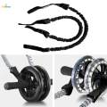 2x Roller Abdominal Wheel Elastic String Exercise Resistance Bands. 