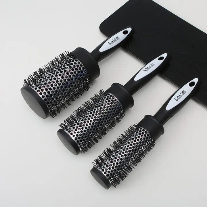 Rooling Comb Hair Styling Hair Brush Nylon Comb Cylinder Curly Hair Rolling Comb ...