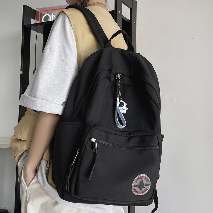 Girl%20Solid%20Color%20Fashion%20School%20Bag%20College%20Student%20Women%20Backpack%20Trendy%20Travel%20Lady%20Laptop%20Cute%20Backpack%20Green%20New%20Female%20Bag%20-%20Image%203