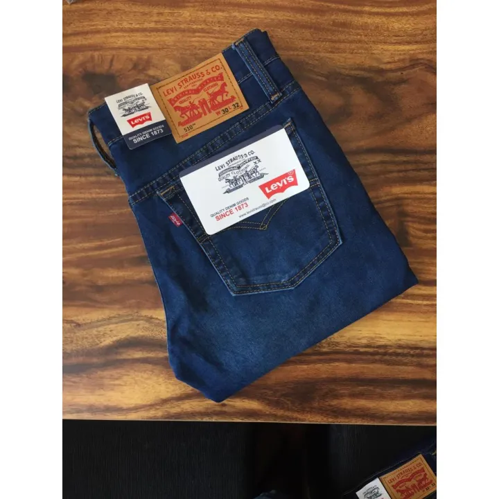 510 Factory Men Denim Trousers Slim fit Straight cut Denim Jeans Trousers