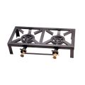 SGB 2 Heavy Duty Gas Stove with Steel Frame Industrial Gas Cooker Stove Camping Gas Cooker Stove Indoor Outdoor Durable Iron Cast 3 Burner Gas Cooking Stove for Indoor and Outdoor Cooking Hotel Kitchen. 