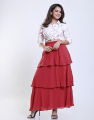 Spring & Summer Tiered Maxi Skirt. 