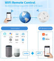 Tuya Wireless WiFi Smart Plug 16A UK Socket Smart Life APP Work With Alexa Google Assistant Voice Control Smart Home. 