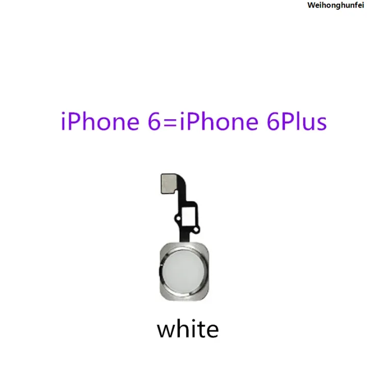 WeihonghunfeiFor%20iPhone%205%206%206S%207%208%20Plus%205S%20SE%206S%20Plus%20Return%20Back%20Home%20Button%20With%20Flex%20Cable%20Rubber%20Sticker%20No%20Touch%20ID%20Fingerprint%20-%20Image%203
