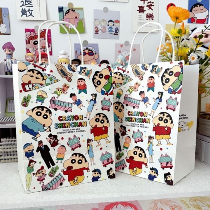 Cute Cartoon Shopping Bag Crayon Shin Chan Handheld Toy Gift Bag ...