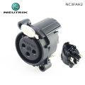Neutrik Nc3fah2 3 Pole Female Xlr Receptacle Power Amplifier Circuit Board Cannon Socket Horizontal Mount. 