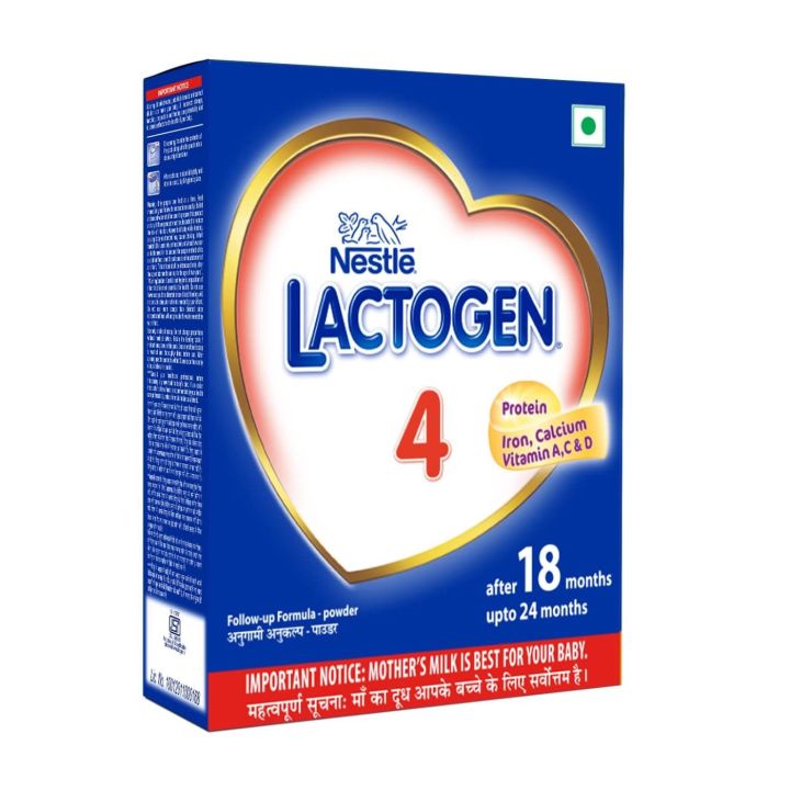 Lactogen Nestlé Lactogen 4 Follow-Up Formula Powder - After 18 Months Upto 24 Months, Stage 4, 400G Bag-In-Box Pack, Infant (FROM INDIA) SAB