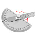 180° Angle Ruler Protractor Stainless Steel Ruler With 180 Degree Angle Square Woodworking 10cm Angle Measuring Goniometer. 