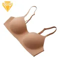 Comfortable Bra Comfortable Seamless Padded Sports Yoga Bra with Adjustable Straps Wireless Push Up Lady Soft Bra. 