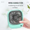 Portable Mini Fan ZB083 |  desk fan desktop handheld mini fan USB charging desktop student dormitory silent fan. 