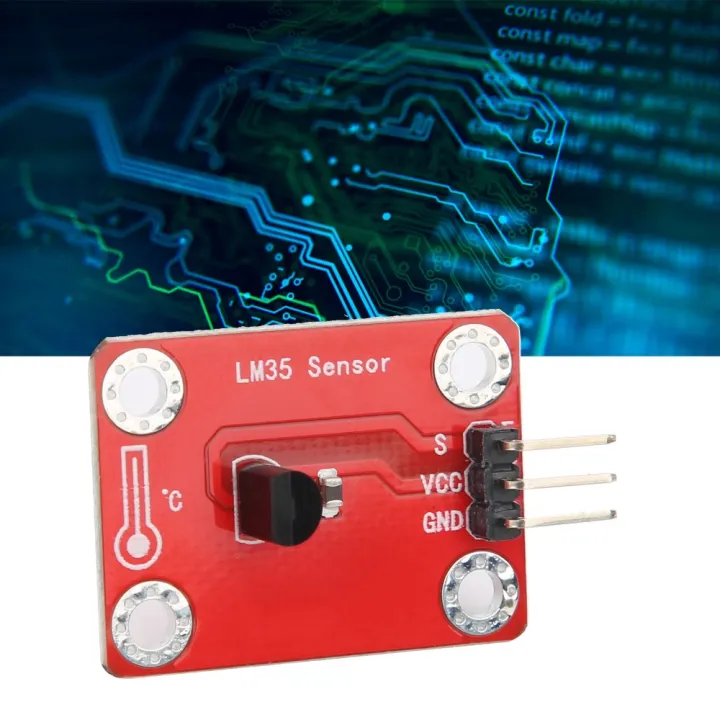 Convenient Analog Output LM35 Temperature Sensor 5V DC 4 Mounting Holes ...