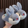 2023Baby Cotton Slippers Autumn Winter Girls' Infant Children Household Non-Slip Children's Indoor Cute Wool Sleeper Men. 
