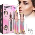 Facial Rechargeable & Battery Hair Remover Mini Electric Epilator Lipstick Shape Lady Hair Remover 2 IN 1 - CF-001B. 