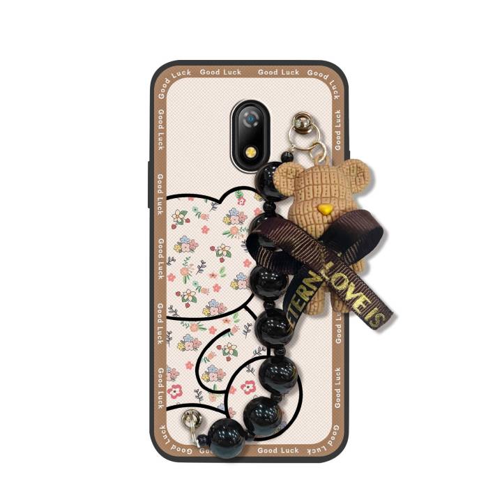 Waterproof%20Bear%20bracelet%20Phone%20Case%20For%20Itel%20A16/A16%20Plus%20Back%20Cover%20protective%20case%20Skin-friendly%20feel%20silicone%20Cartoon%20-%20Image%206