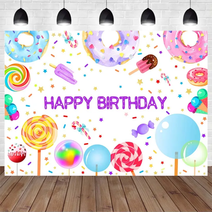 Candy%20Theme%20Birthday%20Background%20Photography%20Welcome%20Candyland%20Baby%20Birthday%20Backdrops%20Decoration%20Banner%20Photocall%20-%20Image%205