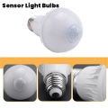 Motion Sensor Bulb Human Body Infrared Induction LED Light Bulbs Automatically Activated Light for Porches (5W). 