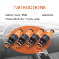 4PCS Car Fuel Injectors Set 0280150762 Fit for Peugeot 405 505 Volvo 240 244 245 740 780 940 1.9L 2.2L 2.3L. 