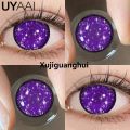 Xujiguanghui ZEBF--UYAAI 1 Pair Purple Lenses for Eyes Color Contacts Anime Colored Lens Violet Pupils for Woman Y2K Lenses for Natural Eyes. 