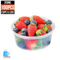 10Pcs/100Pcs 350ml Disposable Plastic Transparent Cup With Lid Jelly Yogurt Mousse Jam Seasoning Cup Packaged Food Container. 