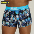 CMENIN ORLVS (1 Pieces) Cartoon Men Underwear Boxers Ice Silk Breathable Mens Underpants High Quality Quick Dry Boxershorts Trunks OR303. 