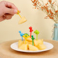 6/10Pcs Cute Mini Fruit Fork Kids Cake Dessert Toothpick Lunch Party Decor. 