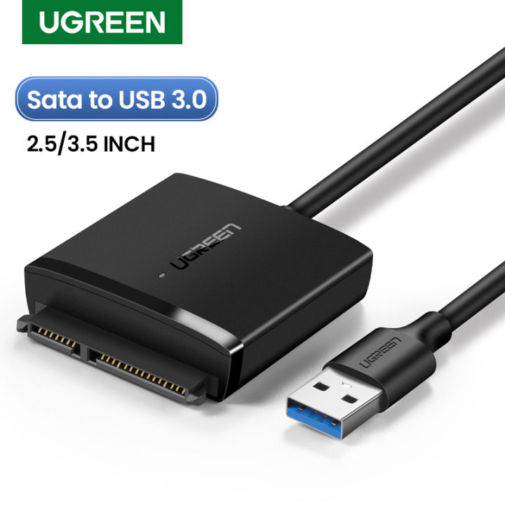 UGREEN%20SATA%20to%20USB%203.0%20Adapter%20Cable%20for%203.5/2.5%20Inch%20SSD%20HDD%20SATA%20III%20Hard%20Drive%20Disk%20Converter%20Support%20UASP%20Compatible%20with%20Samsung%20Seagate%20WD%20SanDisk%20Hitachi%20Toshiba%20-%20Image%202