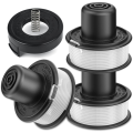 A6226-XJ Strimmer Spool Compatible with Black+Decker Grass Trimmer Replace GL250, GL310 Models with Strimmer Spool Cover. 