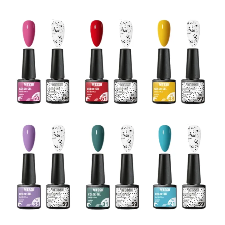 MTSSII%202%20Pcs/Set%20Gel%20Nail%20Polish%20With%20Quail%20Egg%20Effect%20Varnishes%20For%20Nails%20Art%20Eggshell%20Hybrid%20Design%20Color%20Gel%20Polish%206ml%20-%20Image%202