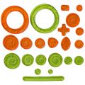 5/12/22PCS Durable Interlocking Gears Wheels Spirograph Plastic Special Shaped Drawing Toys Set Geometric Ruler School Office. 