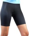 women's spandex compression tight short | Knee length Inner Slip Short | Mid waist | Black. 