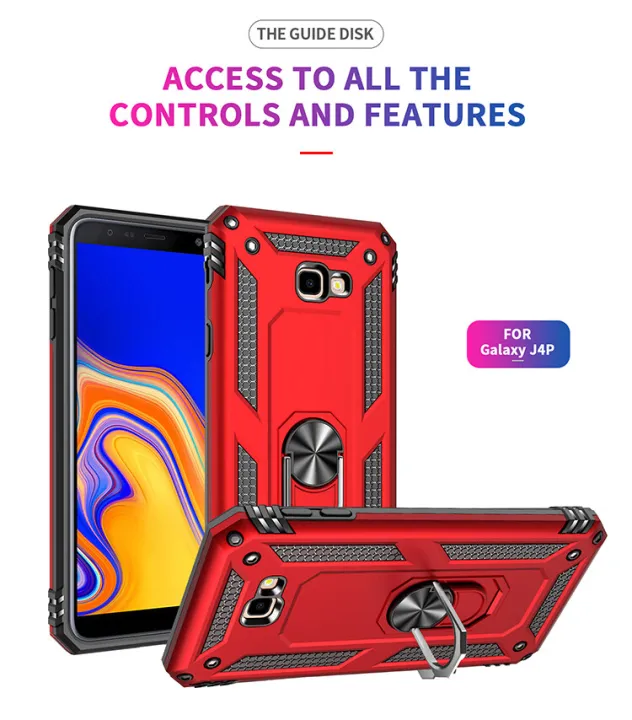 Lereach%20For%20Samsung%20Galaxy%20J4%20plus%20/J4%20Prime%20/J415%20/%20J4%20Core%20Mobile%20Phone%20Case%20TUP+PC%20Hard%20Ring%20Car%20Ring%20Bracket%20Shockproof%20Back%20Cover%20-%20Image%209