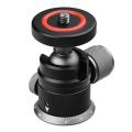 Mini Ball Head with 1/4" Screw 360° Pan Adapter for Monopod Light Stand DSLR. 