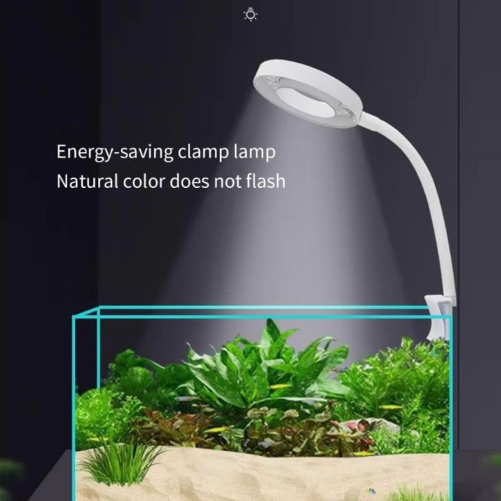 Rotating Fish Led Universal White Light LED Fish Light Rotatable Clip on Water Grass ...