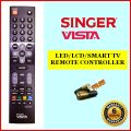 Singer Vista LED/LCD/Smart TV Remote Controller AD1549 & Free Batteries. 