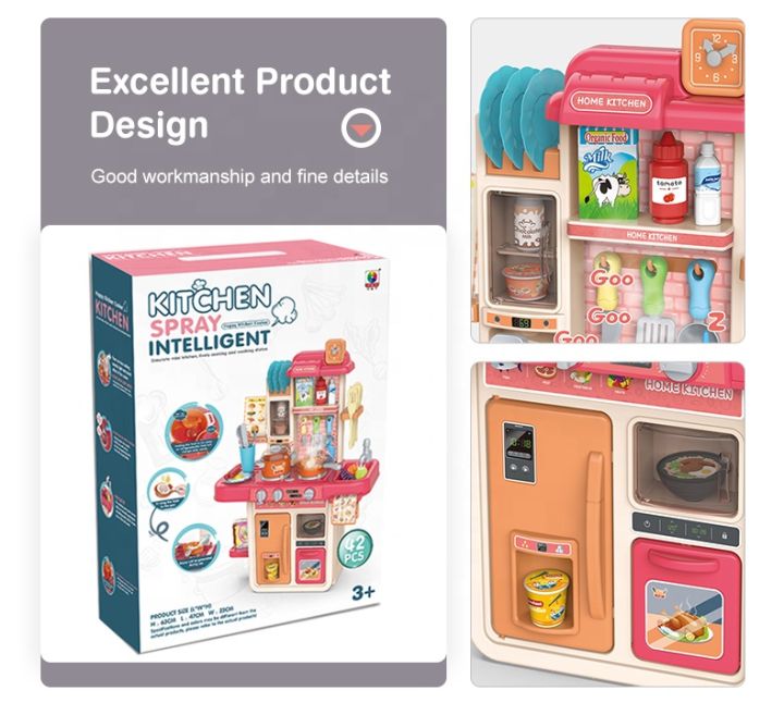 Kitchen%20Spray%20Intelligent%20Pretend%20Play%20Kitchen%20Set%20for%20Kids%20-%2042%20Pcs%20%20Steam,%20Running%20Water,%20Simulate%20Live%20Cooking%20&%20Washing%20Dishes%20-%20Image%204