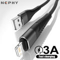 2m 3m Fast Charge USB Cable For iPhone 14 13 12 11 Pro Max X XR XS 6 7 8 Plus SE iPad mini Apple Phone Data Charger 1 2 3 m Wire. 
