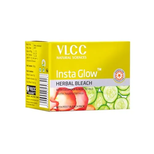 VLCC Natural Sciences Insta Glow Herbal Bleach, 27g(FROM INDIA)JEZ