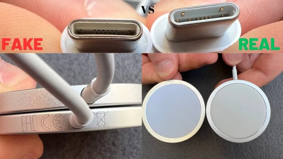 Original Vs Fake Apple Adapter Fake Iphone Original Charger And