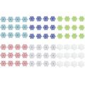 12pcs 10cm Snowflake Powder Plastic Hanging Snowflake Frozen Party Supplies. 