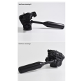 Tripod Head Camera Video Head Hydraulic Fluid Handle 3/8" 1/4"Thread with Quick Release Plate. 