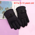 Children Winter Snow Warm Gloves Boy Girls Ski Snowboard Windproof Waterproof Thicken Keep Warm Gloves Fleece Ski Gloves Eatop. 