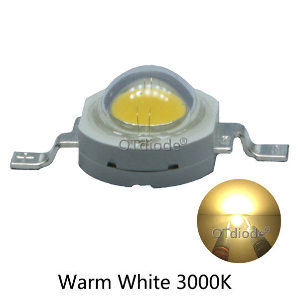 【GlobalTrendz】Full Watt 3W High Power LED Epistar Chip 260-280LM Cold Nature Warm White 3000K 4500K 6500K Light Source For Spotlight Blub
