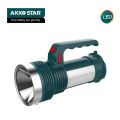 AKKO STAR AK87290 LED Rechargeable Torch Long Battery Life 8W+12W White IP65 Rechargeable Flashlight. 