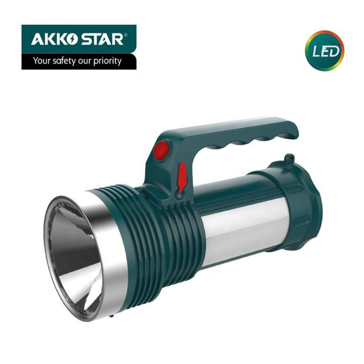 AKKO%20STAR%20AK87290%20LED%20Rechargeable%20Torch%20Long%20Battery%20Life%208W+12W%20White%20IP65%20Rechargeable%20Flashlight%20-%20Image%202