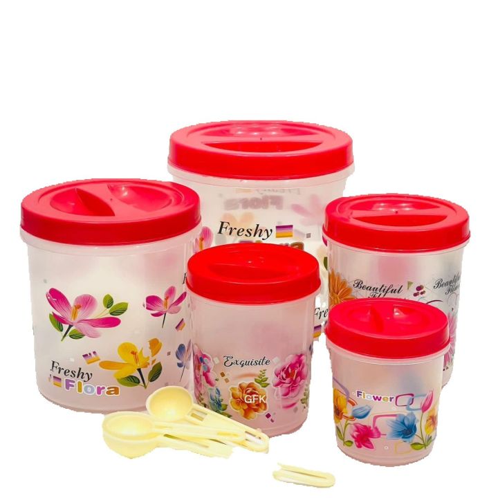 05 PCS Containers Set Kitchen Storage Containers