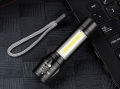 Portable Rechargeable Zoom LED Flashlight XP-G Q5 Flash Light Torch Lantern 3 Lighting Modes Camping Light Mini Led Flashlight. 