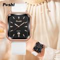 Ladies Watch With Date Fashionable Luxury Quartz High Quality Dial Analog Premium Range Rich Wrist Watches For Women Girls Party Wedding Fashion Casual Office - Black White Green Red Brown PT. 