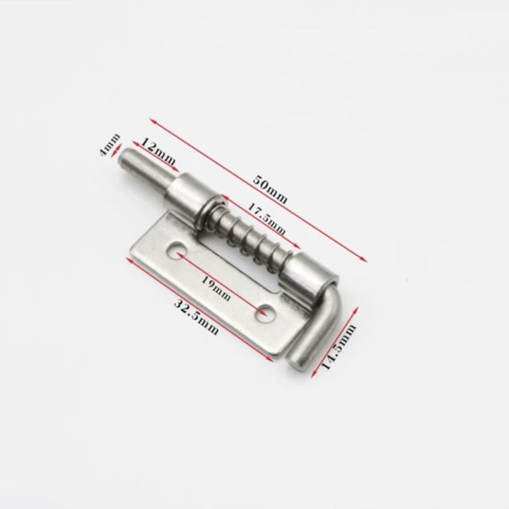 Stainless Steel Spring Loaded Door Lock Bolts Anti-theft Catch Lock Sliding Bolts Lock Padlock Clasp Cabinet Latches