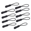 10Pcs/Set Zipper Pull Puller End Fit Rope Tag Replacement Clip Broken Buckle Fixer Zip Cord Bag Suitcase Tent Backpack Zipper Head. 